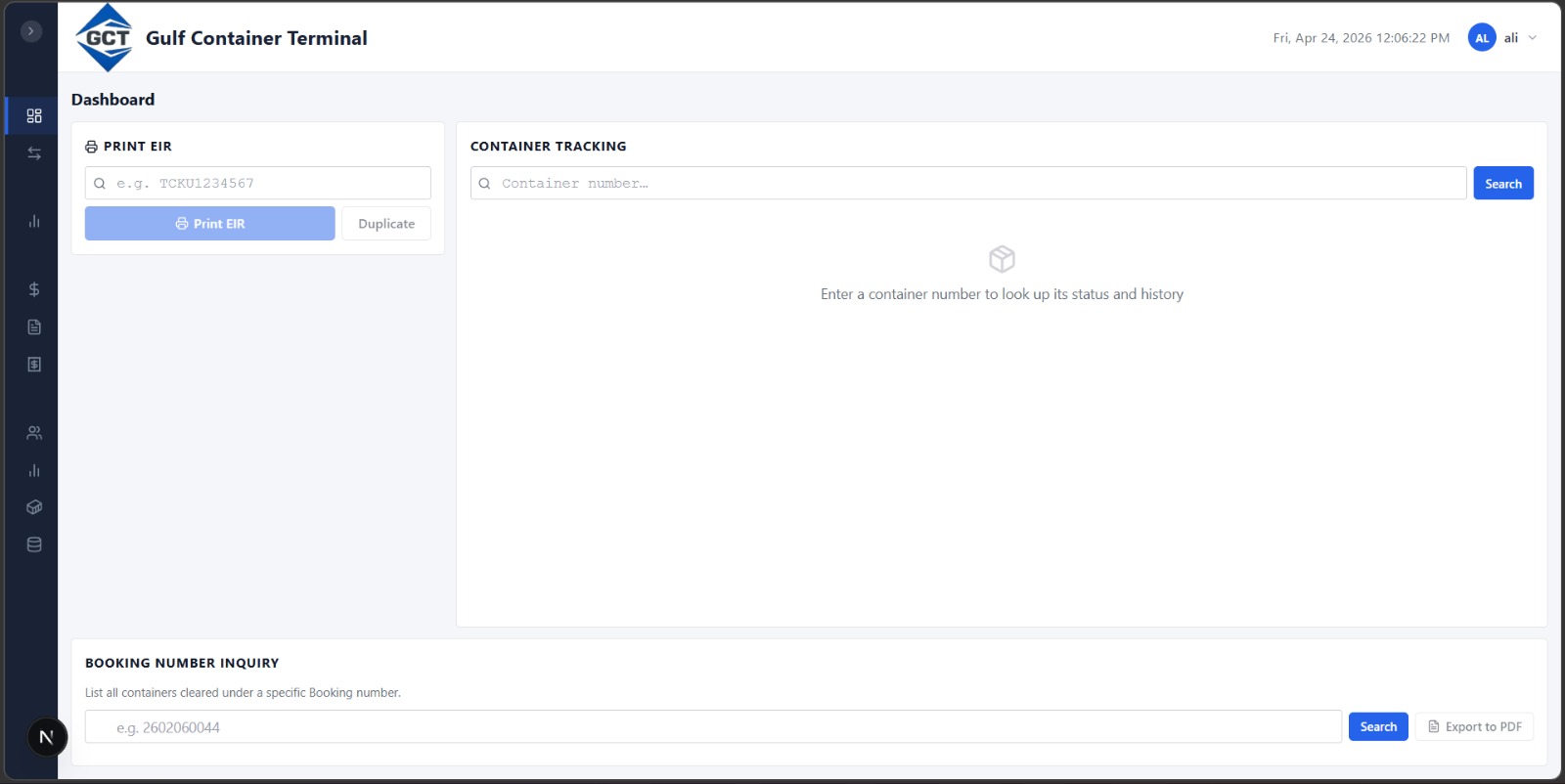 DepotOps platform screenshot