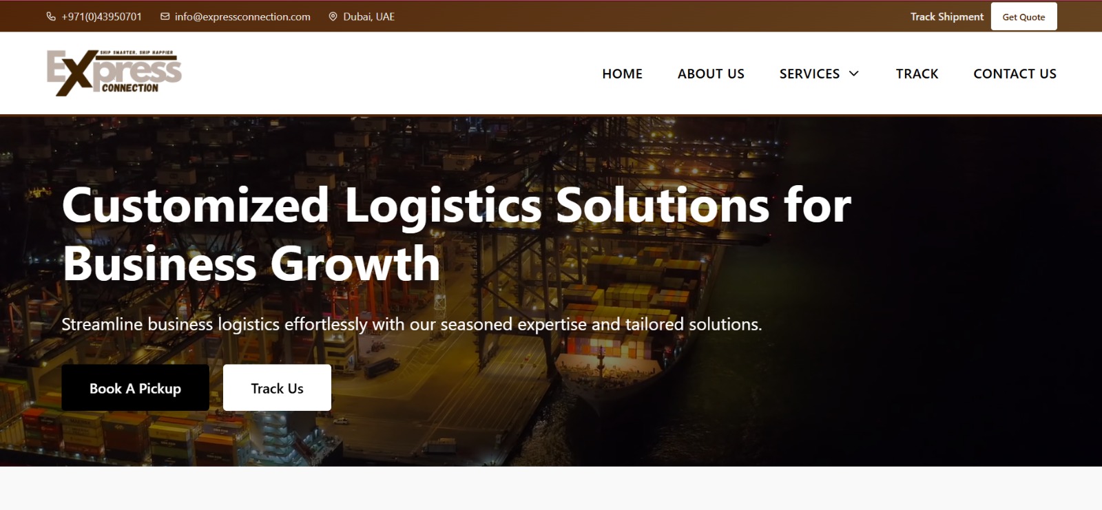 Express Connection homepage