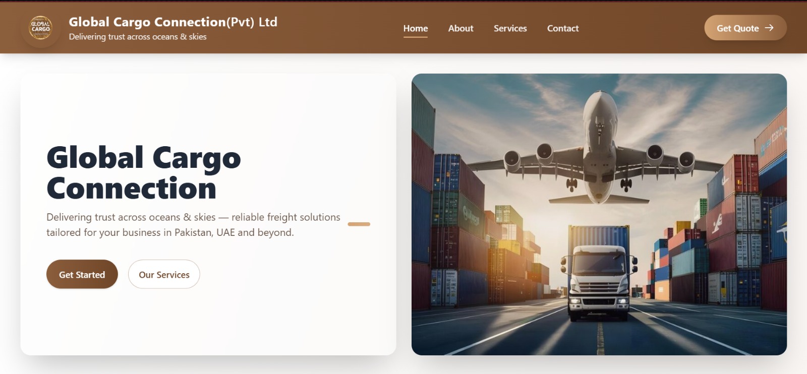 Global Cargo Connection homepage